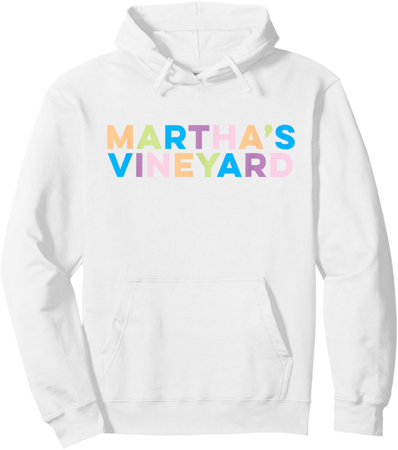 Martha's Vineyard Colorful Vacation Hoodie - Hoodie | White