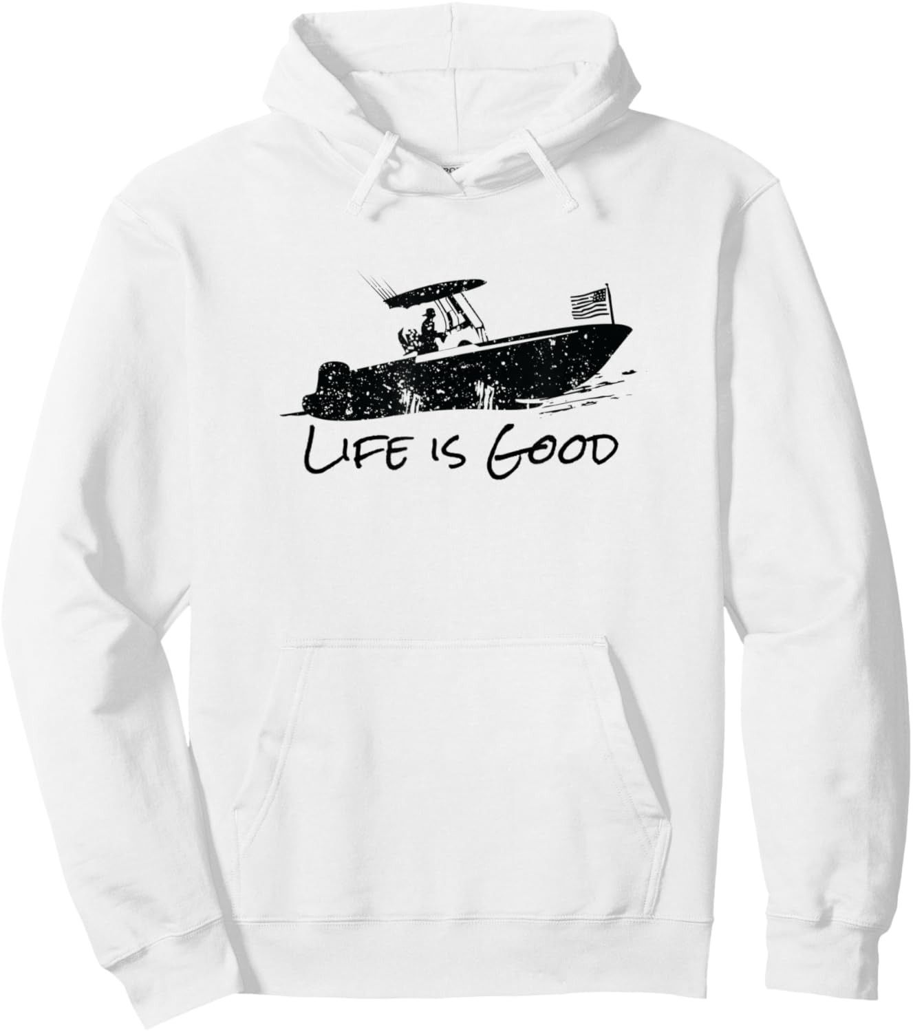 Center Console, Boating, Fishing Boat, Pontoon, TriToon Hoodie - Hoodie | White