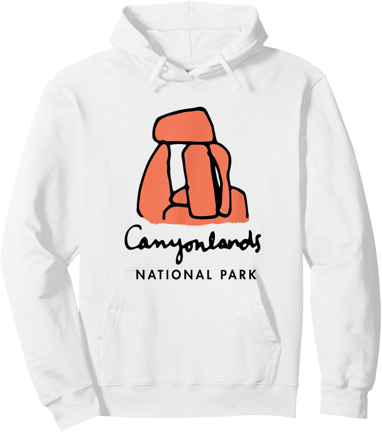 Family Vacation Design - Retro Canyonlands National Park Hoodie - Hoodie | White