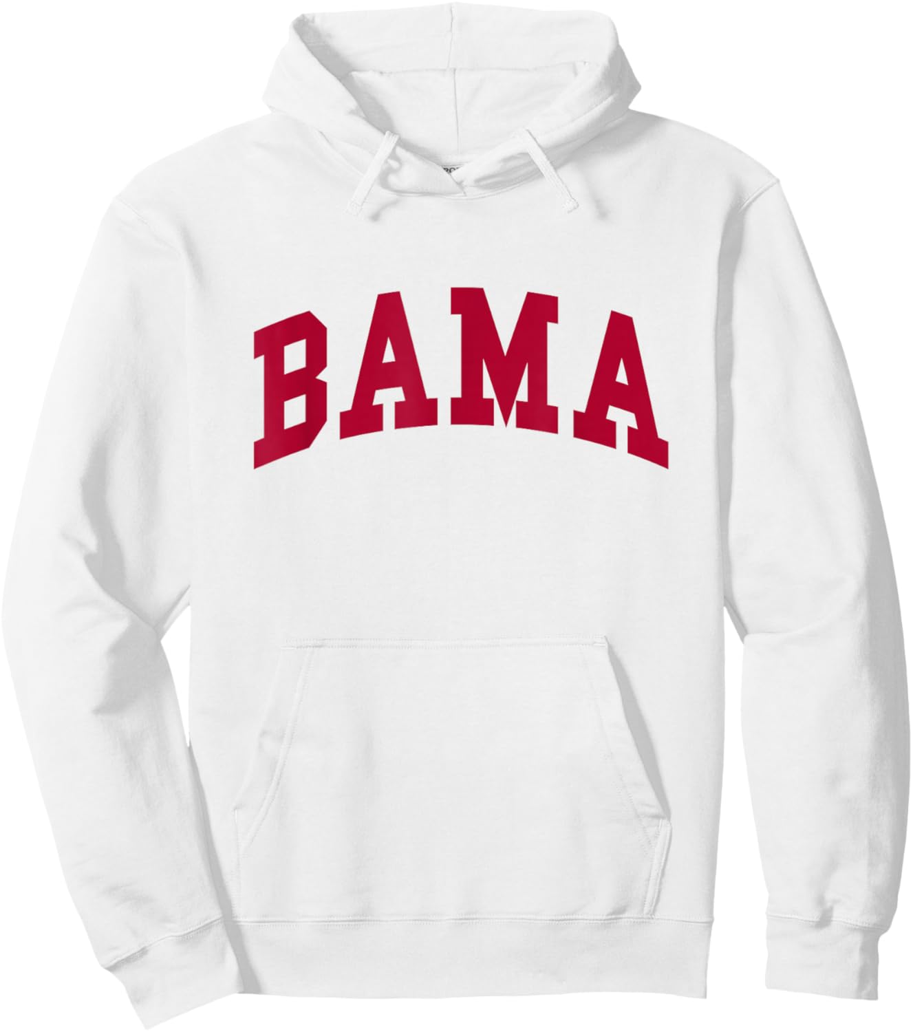 Graphic Apparel Co. - ALABAMA - Adults - White - Small - Short Sleeve - Classic Fit - Modern - Classic Hoodie - Hoodie | White