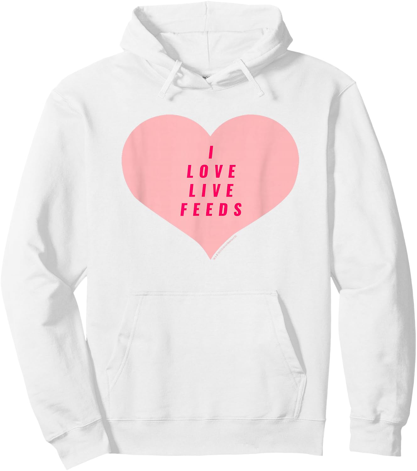 Big Brother Heart Live Feeds Hoodie - Hoodie | White