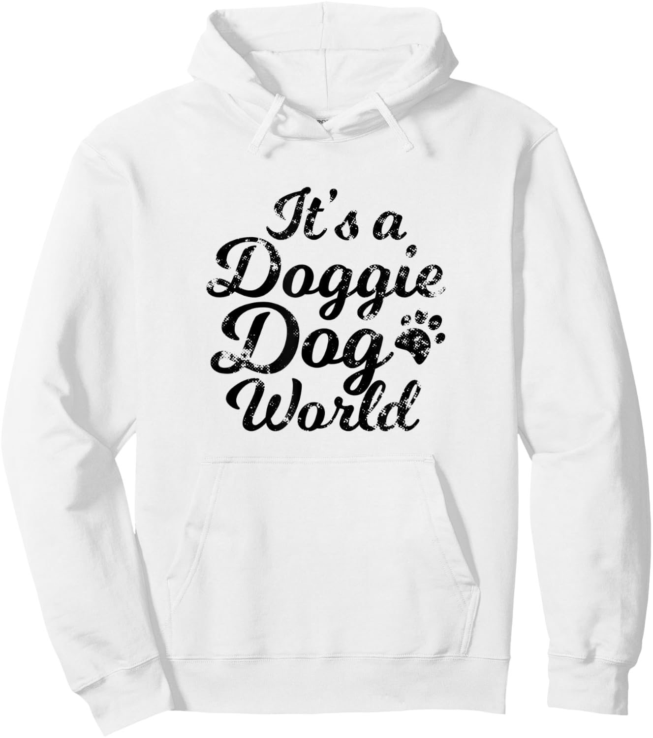It's A Doggie Dog World (Graphic Geek) Women Kids Hoodie - Hoodie | White