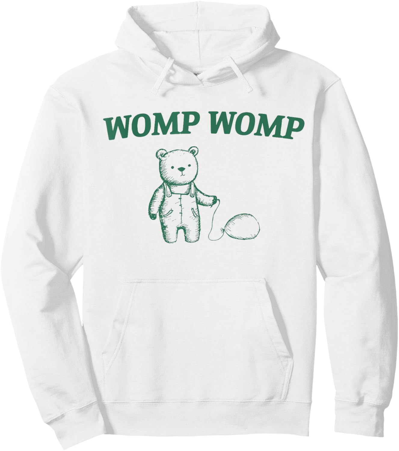 Funny Bear Womp Womp Hoodie - Hoodie | White