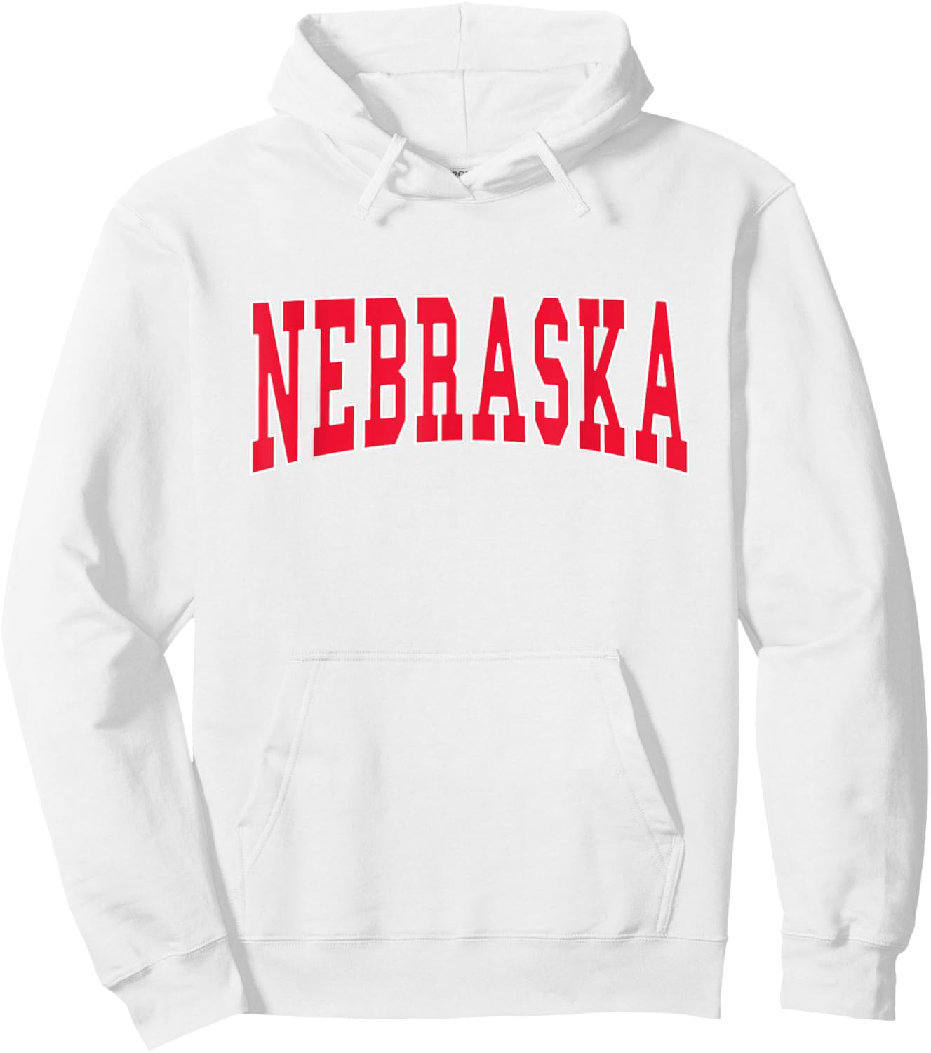 NEBRASKA - Throwback Design - Classic Hoodie - Hoodie | White