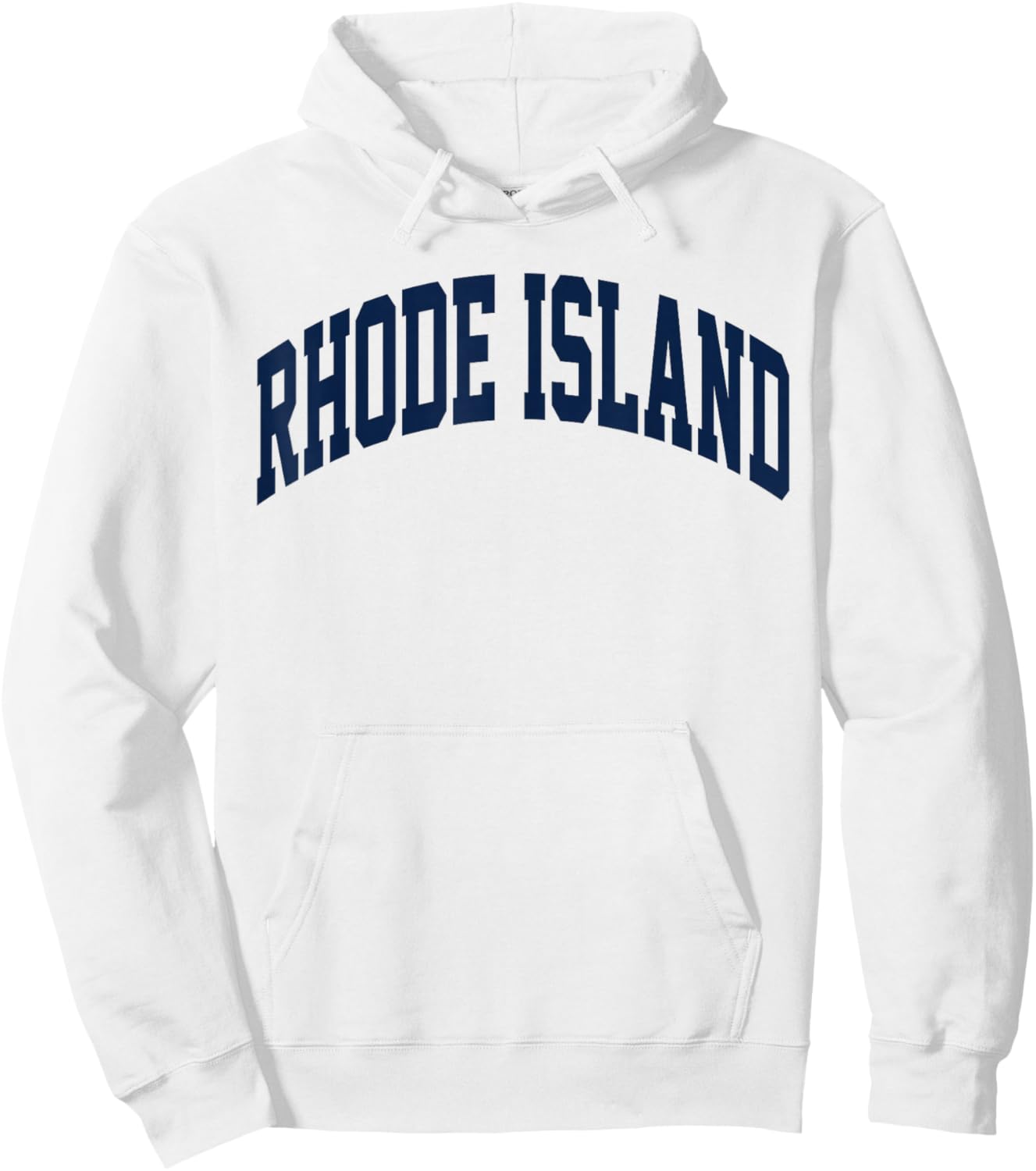 Retro Rhode Island Souvenir Classic Rhode Island Blue RI Hoodie - Hoodie | White