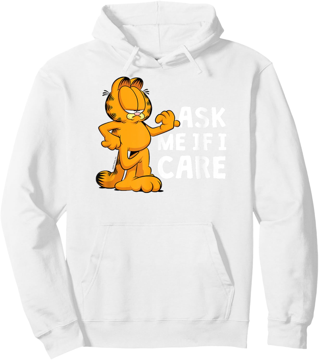 Garfield - Ask Me If I Care Hoodie - Hoodie | White