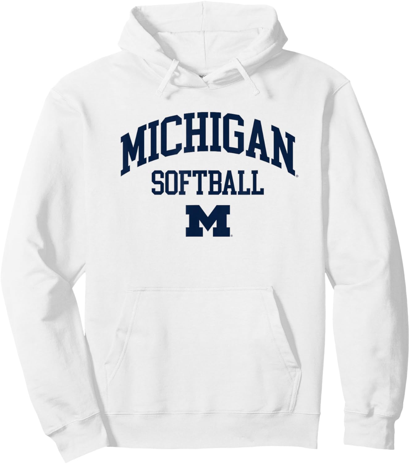 University of Michigan Wolverines Softball Hoodie - Hoodie | White