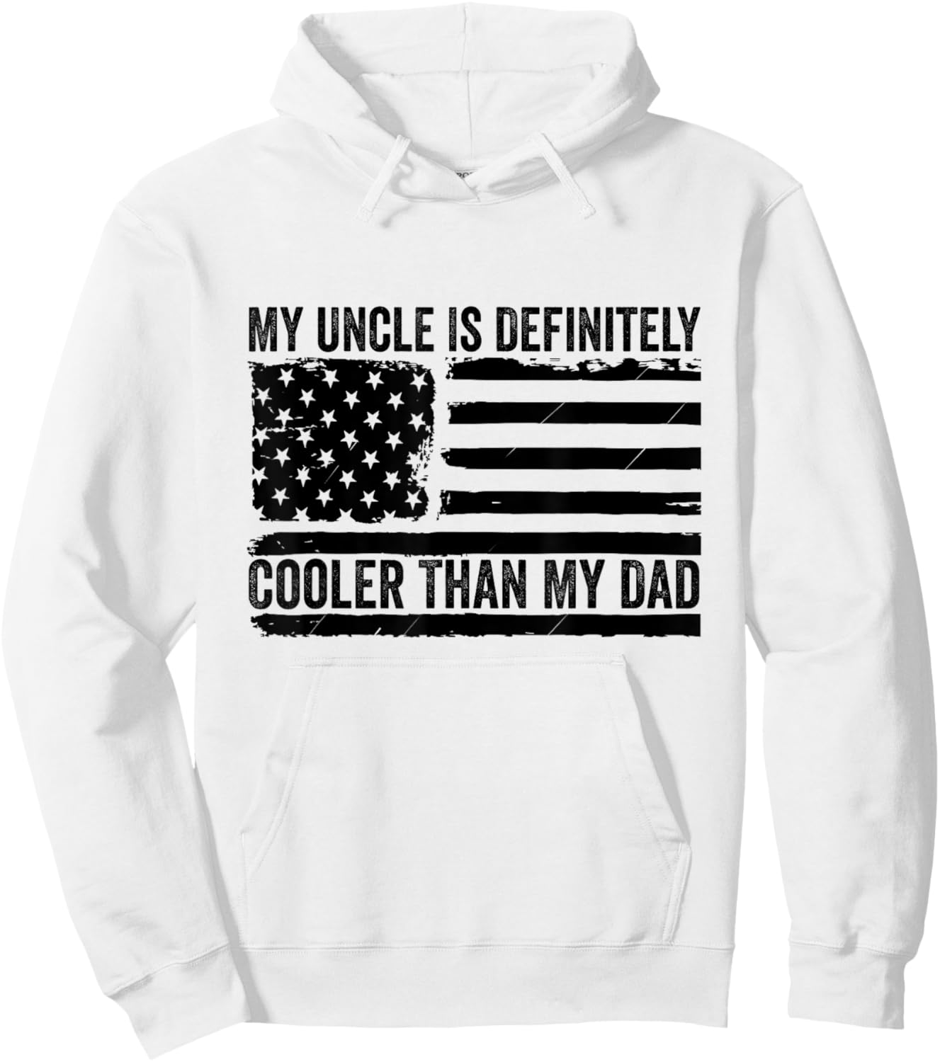 My Uncle Is Definitely Cooler Than My Dad Niece Nephew Hoodie - Hoodie | White