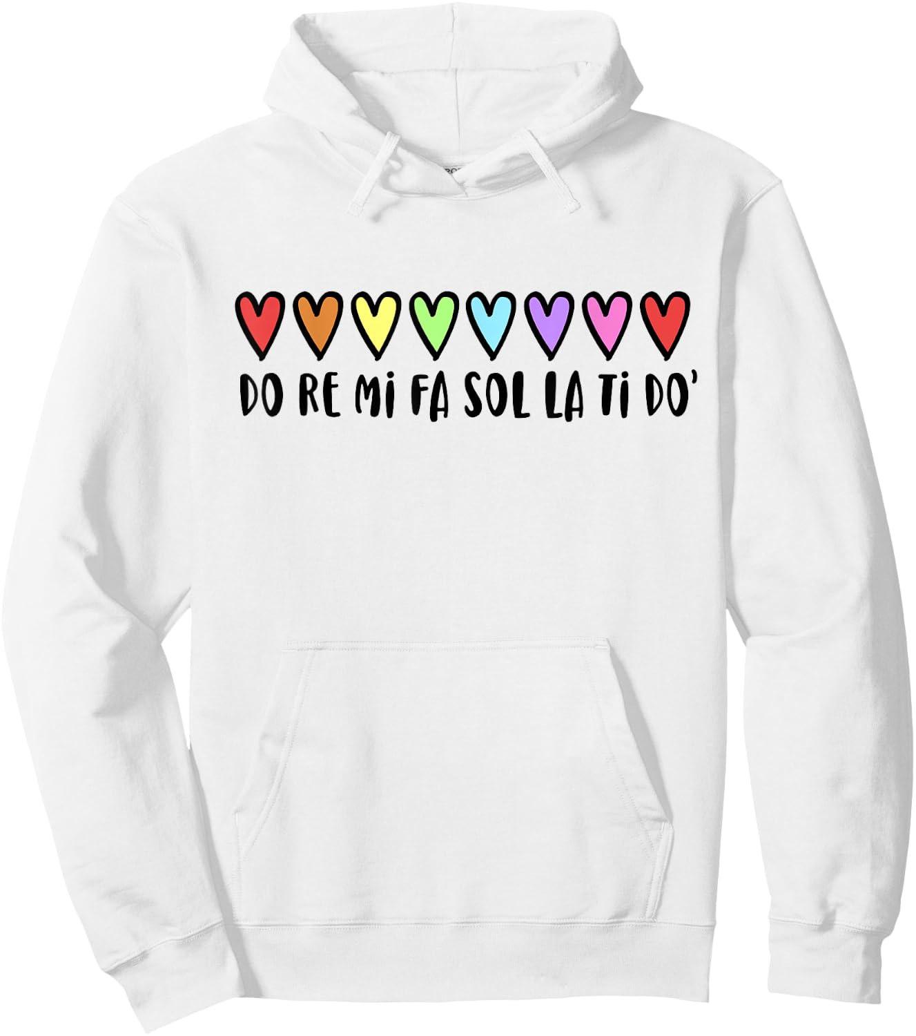 Music Teacher Hearts Music Teaching Hoodie - Hoodie | White