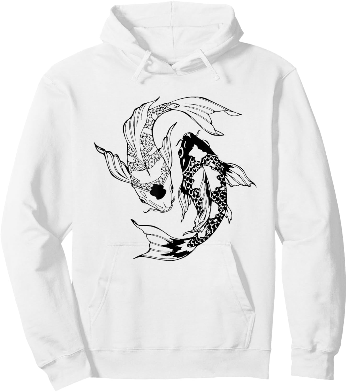 Koi Fish Aesthetic Japanese Art Hoodie - Hoodie | White