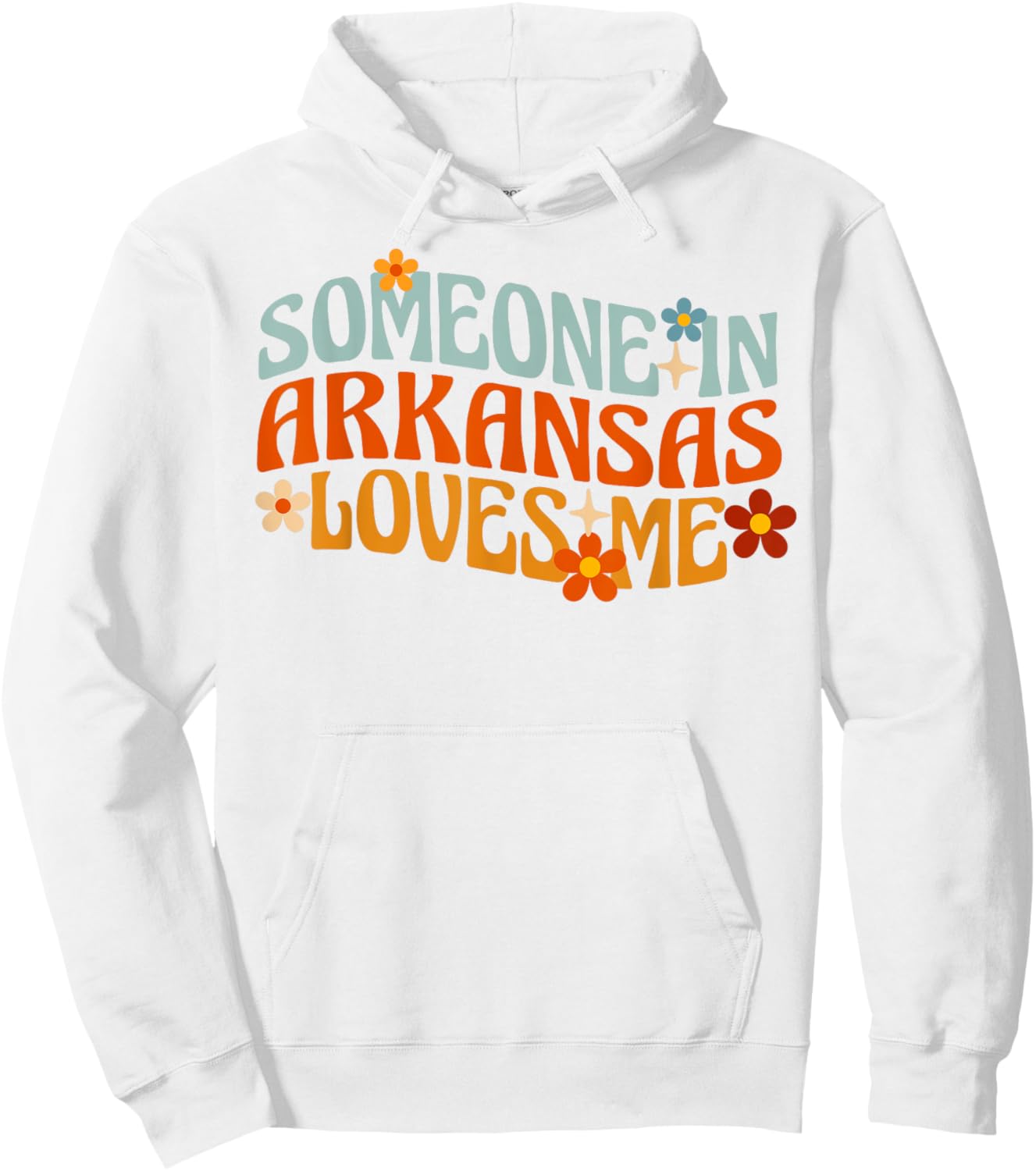 Someone In Arkansas Loves Me Natural State Hoodie - Hoodie | White