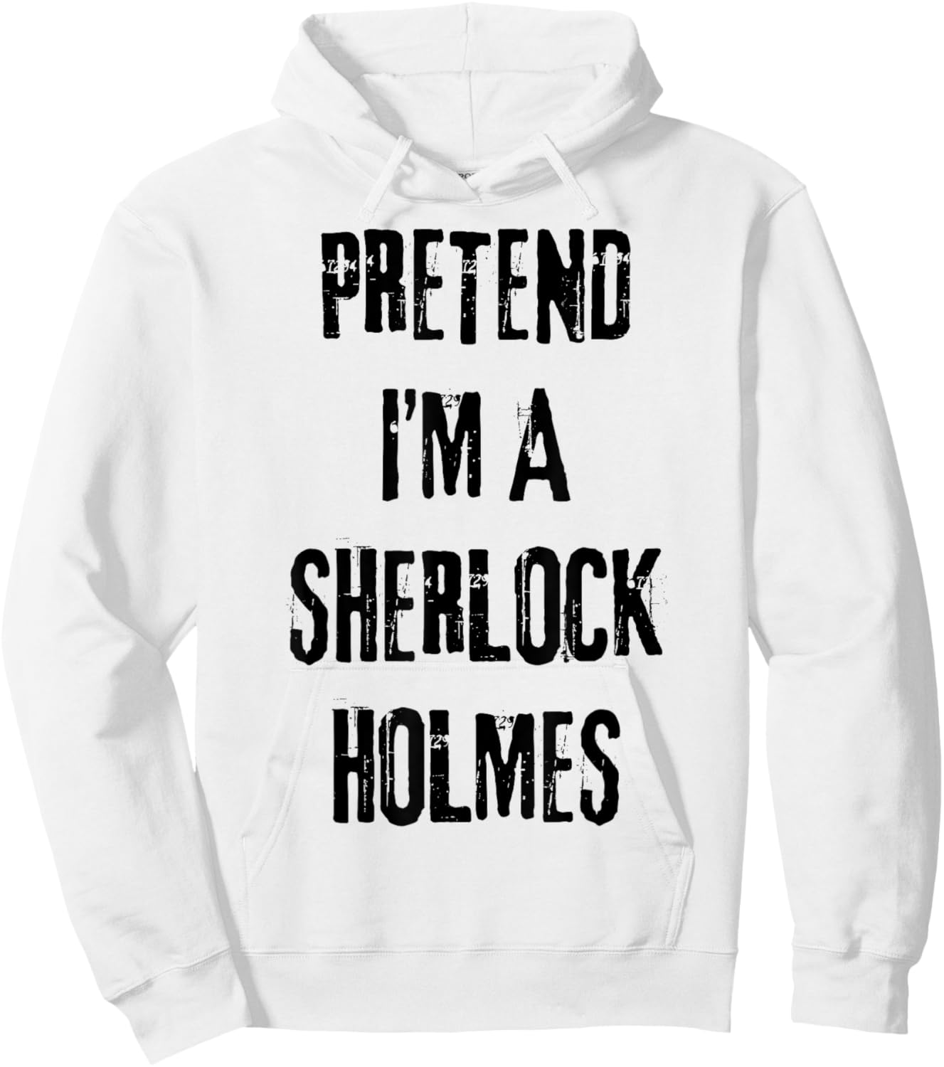 Sherlock Holmes Halloween Cosplay Last Minute Costume Hoodie - Hoodie | White