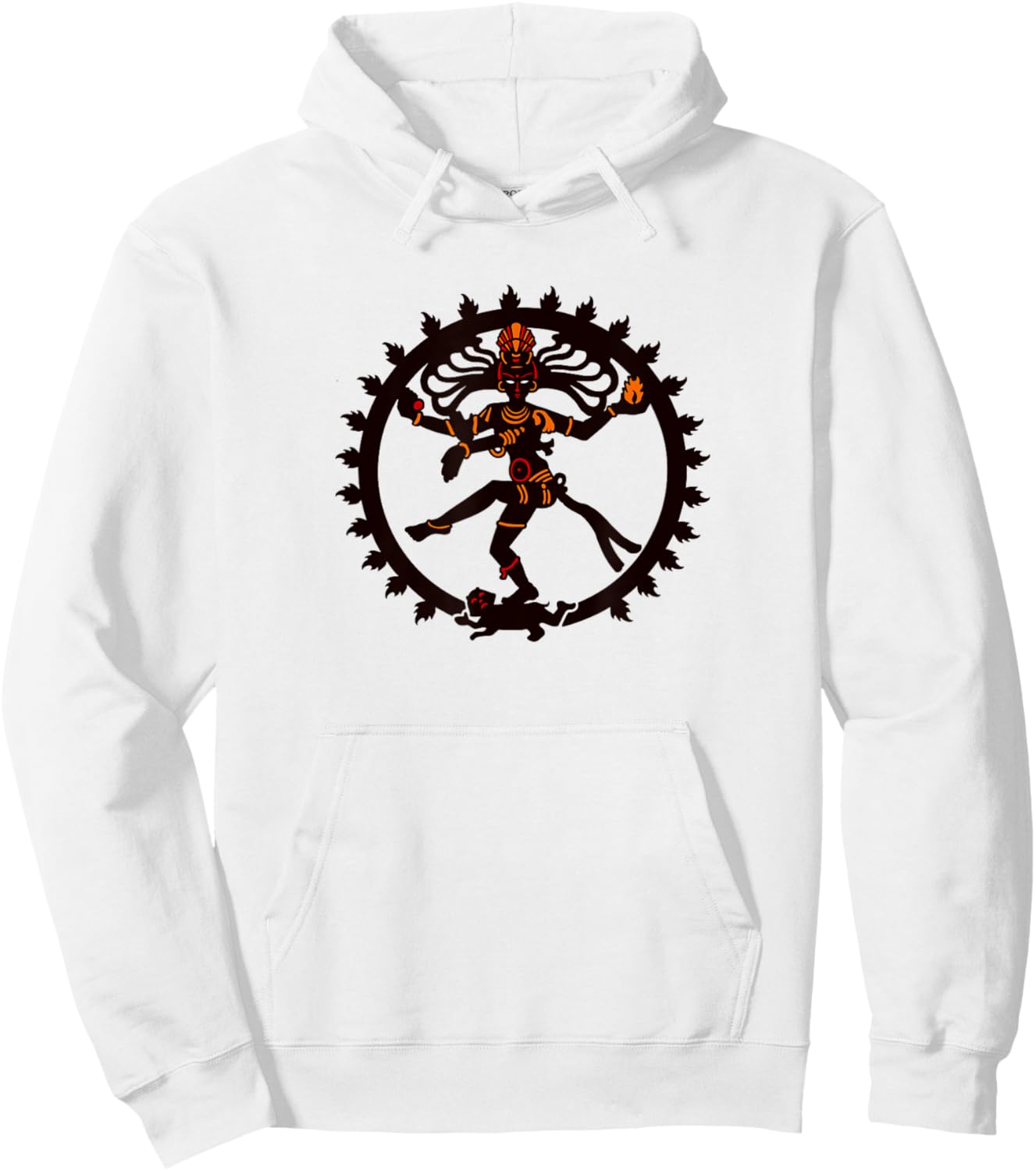 Lord of Dance Shiva Nataraja Hoodie - Hoodie | White
