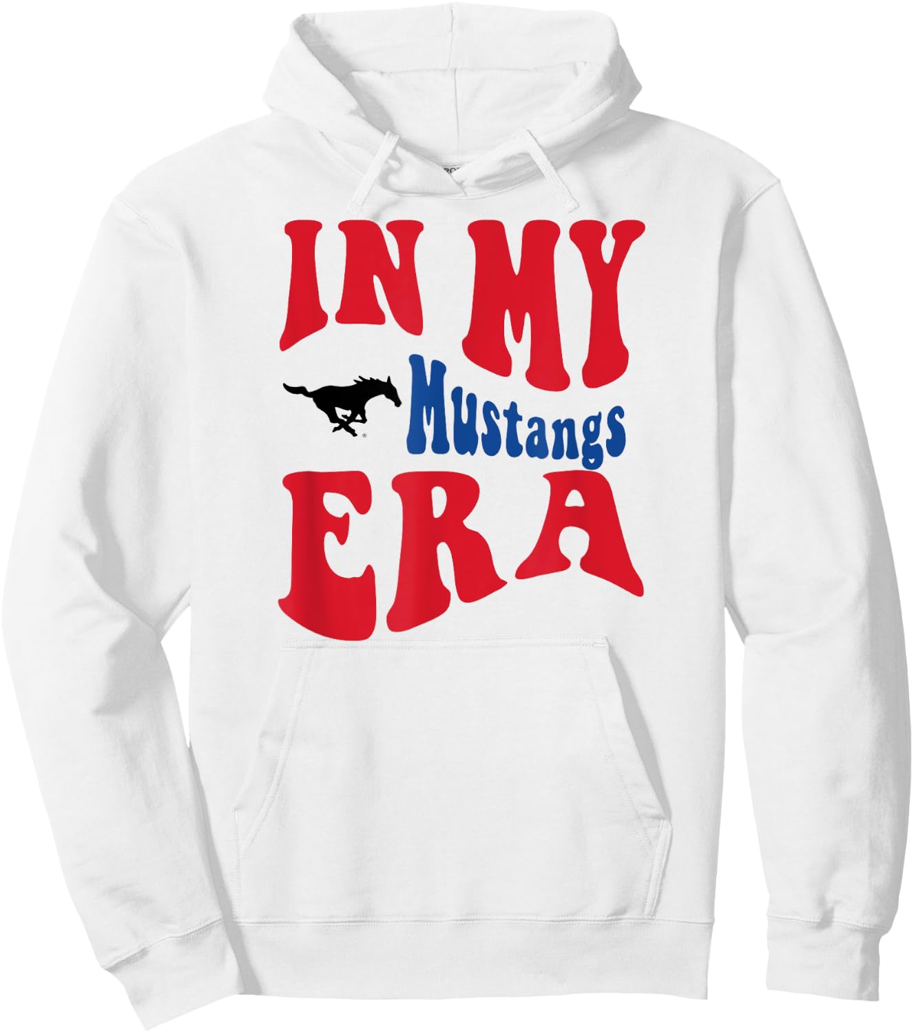 SMU Mustangs Era White Officially Licensed Hoodie - Hoodie | White