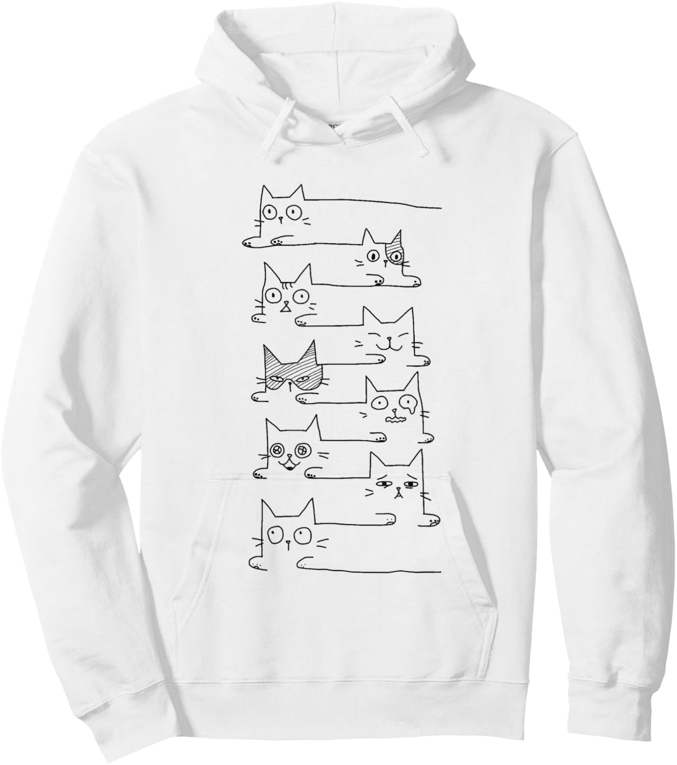 Pile Of Kitty Cats Funny Cute Cat Lover Gift Hoodie - Hoodie | White