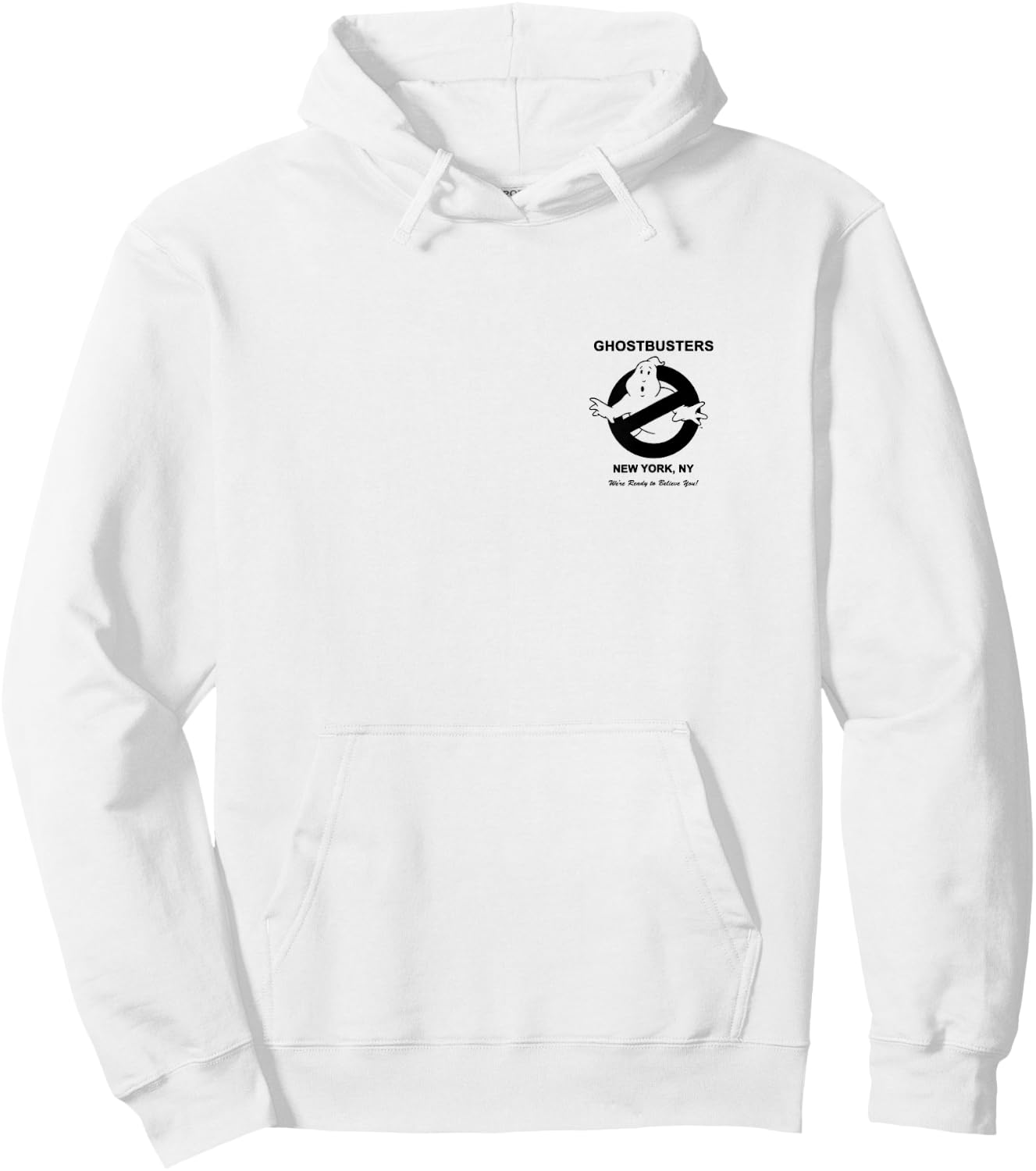 Ghostbusters Vintage Ad Front and Back Movie Hoodie - Hoodie | White