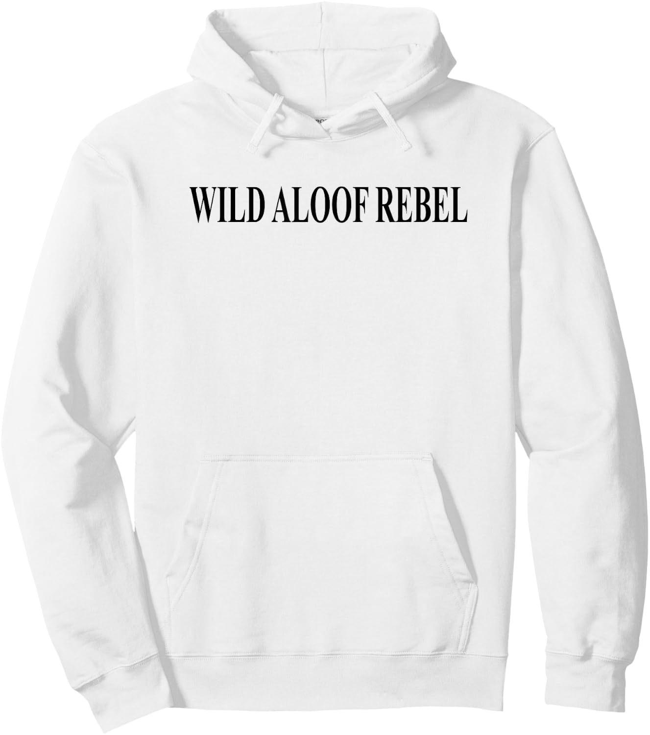 Wild Aloof Rebel Hoodie - Hoodie | White