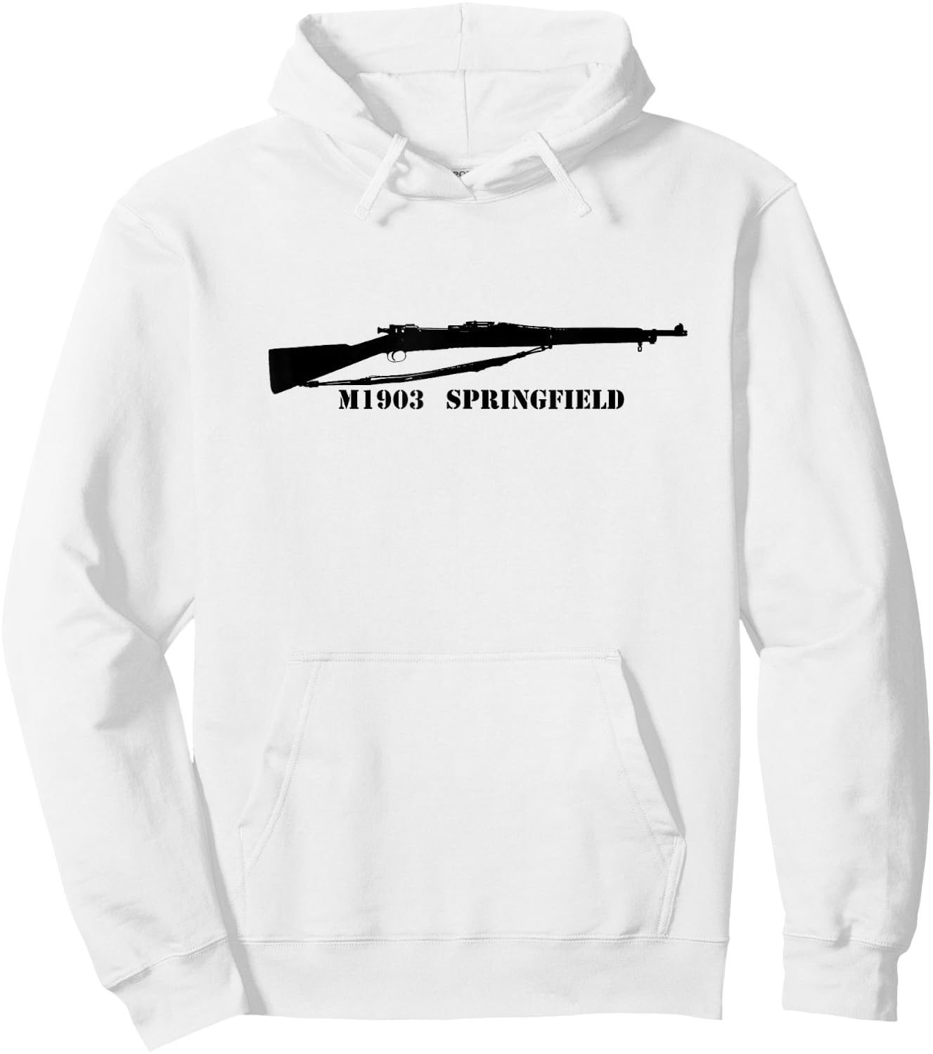 Springfield 1903 Shirt 1903A3 WW1 WWI WWII WW2 Sniper 30-06 Hoodie - Hoodie | White
