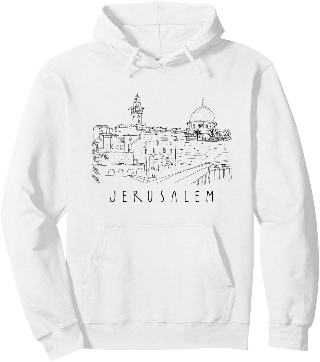 Jerusalem Skyline Jerusalem Traveling Lover Jerusalem Hoodie - Hoodie | White
