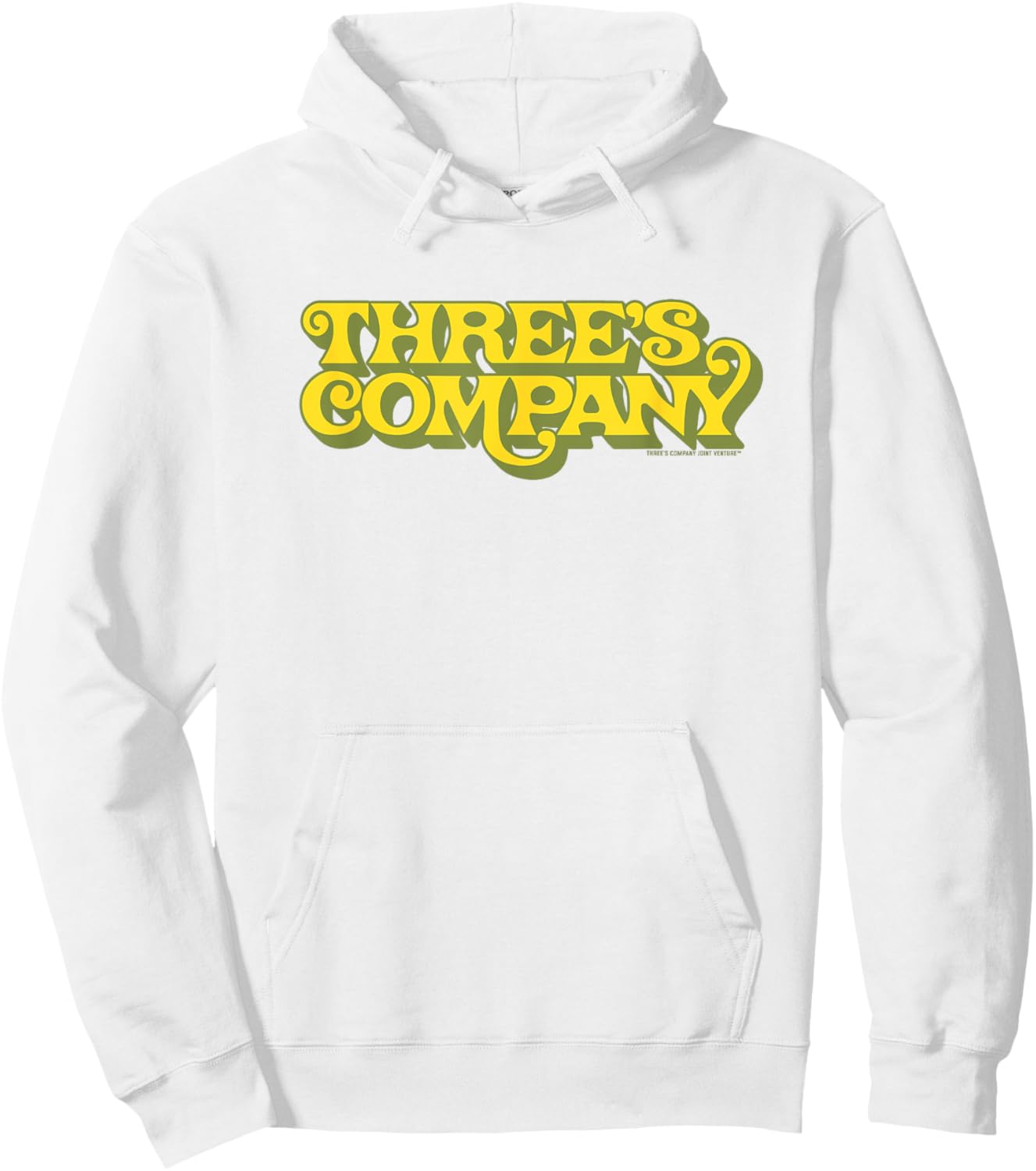 Three's Company Retro Three's Company Show Logo Hoodie - Hoodie | White