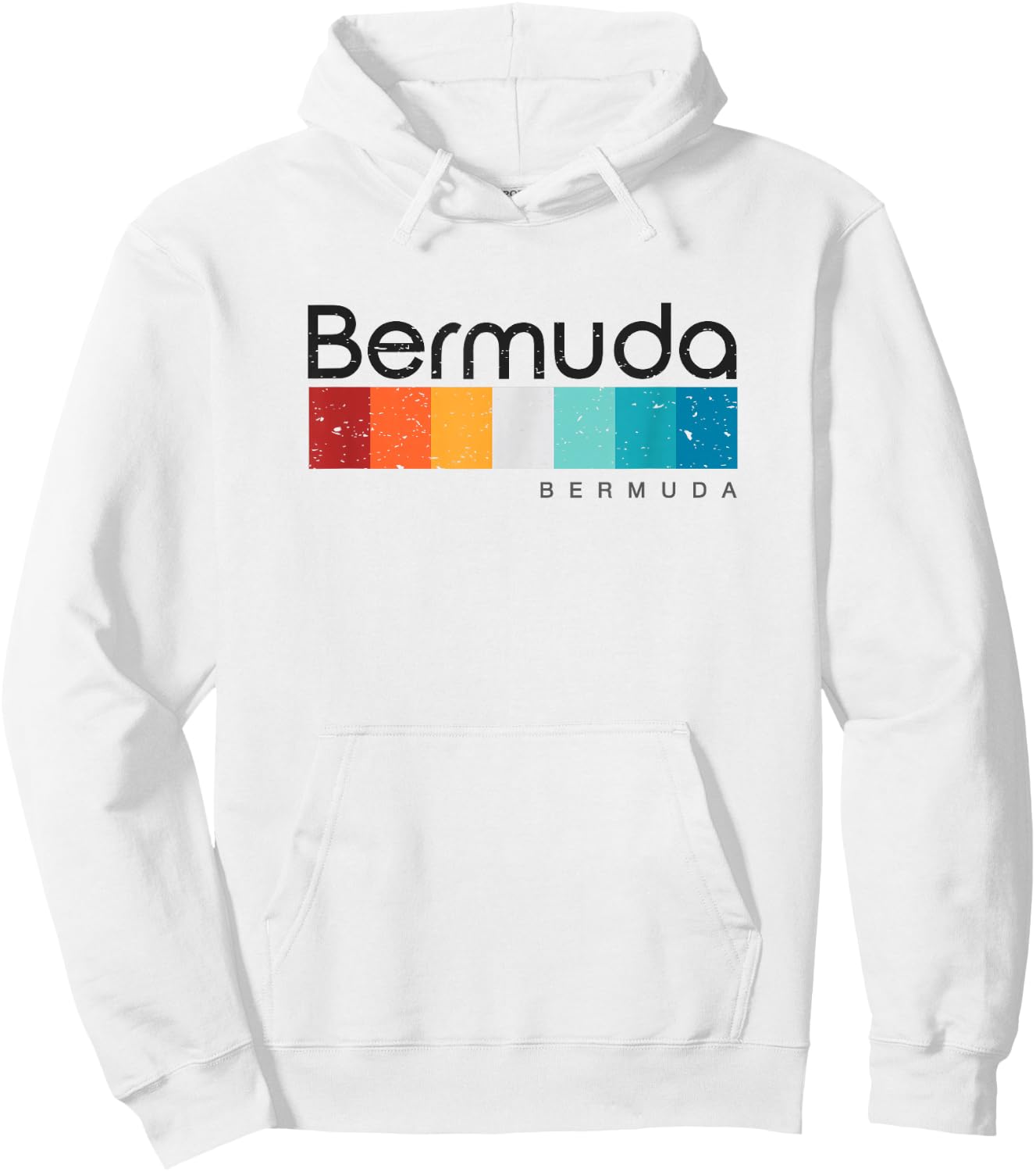 Vintage Bermuda Retro Design Hoodie - Hoodie | White