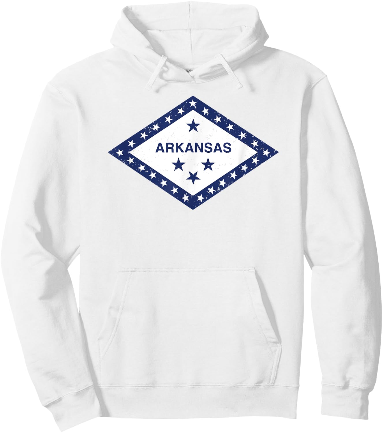 Arkansas Flag Shirt Hoodie - Hoodie | White