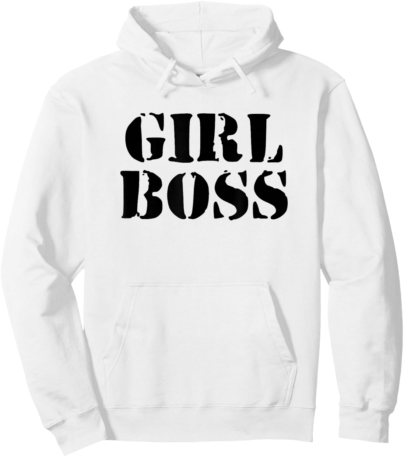 Girl Boss - Female Empowerment Minimalist Vintage Hoodie - Hoodie | White