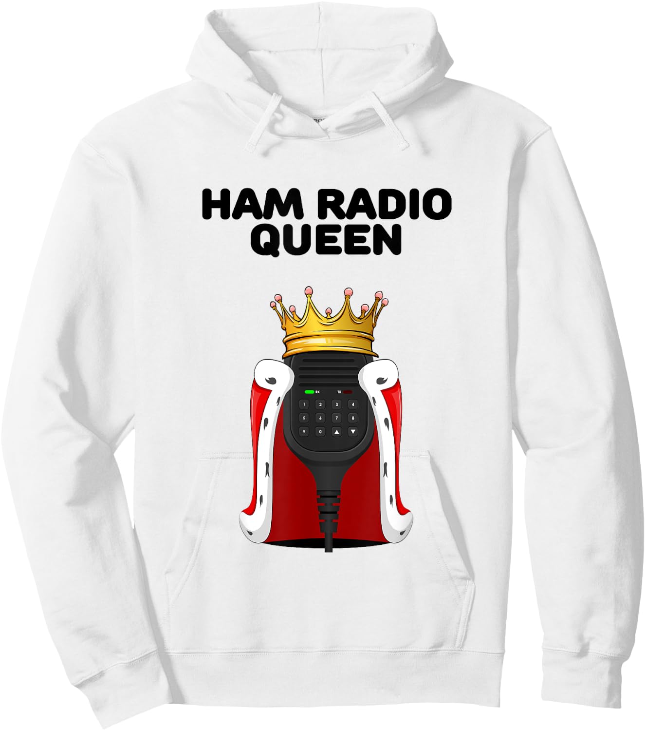 Ham Radio Queen | Girls Ham Radio | Ham Radio Hoodie - Hoodie | White