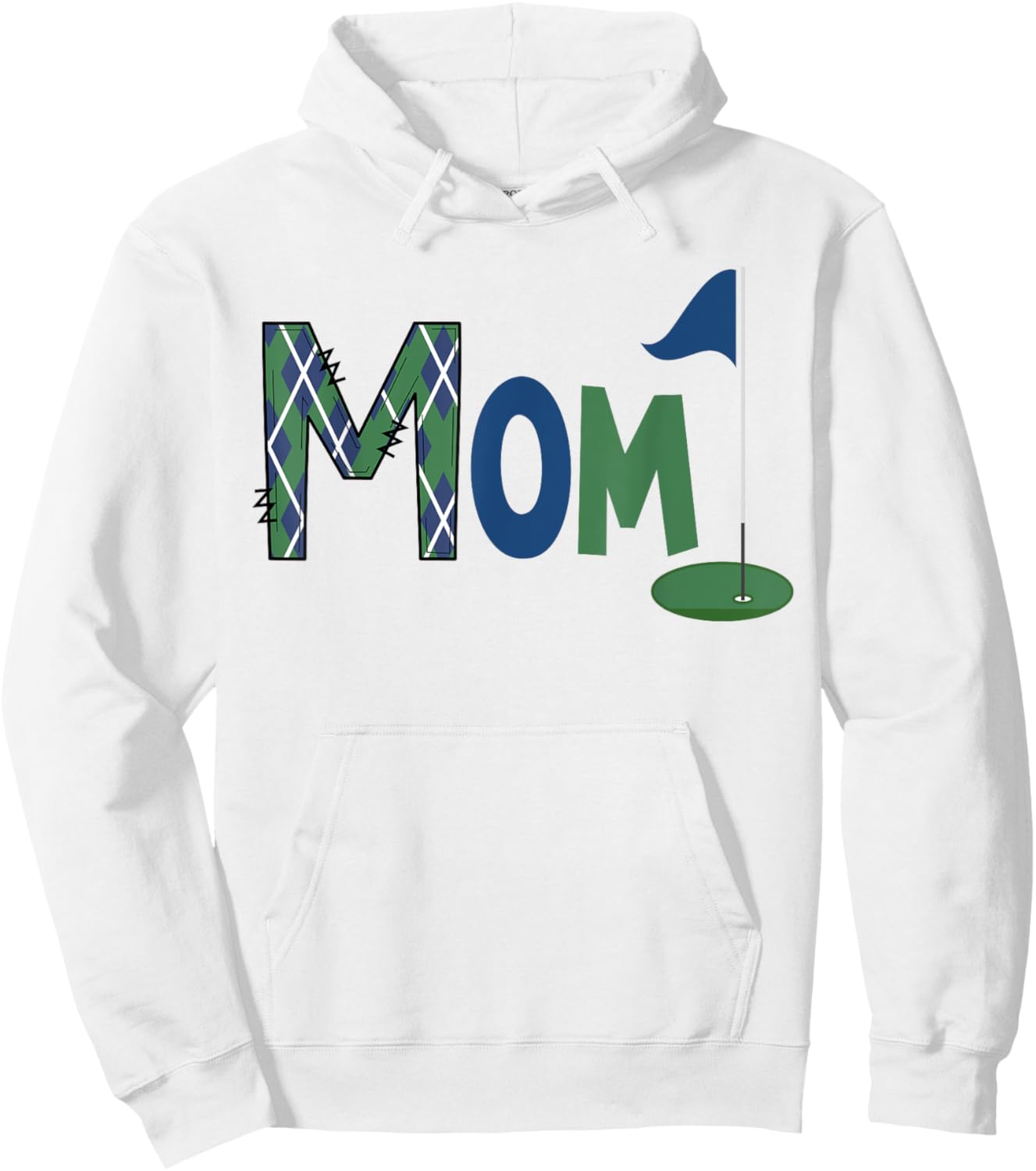 Mom of The Birthday Boy Hole in One Golf Sport Matching Hoodie - Hoodie | White