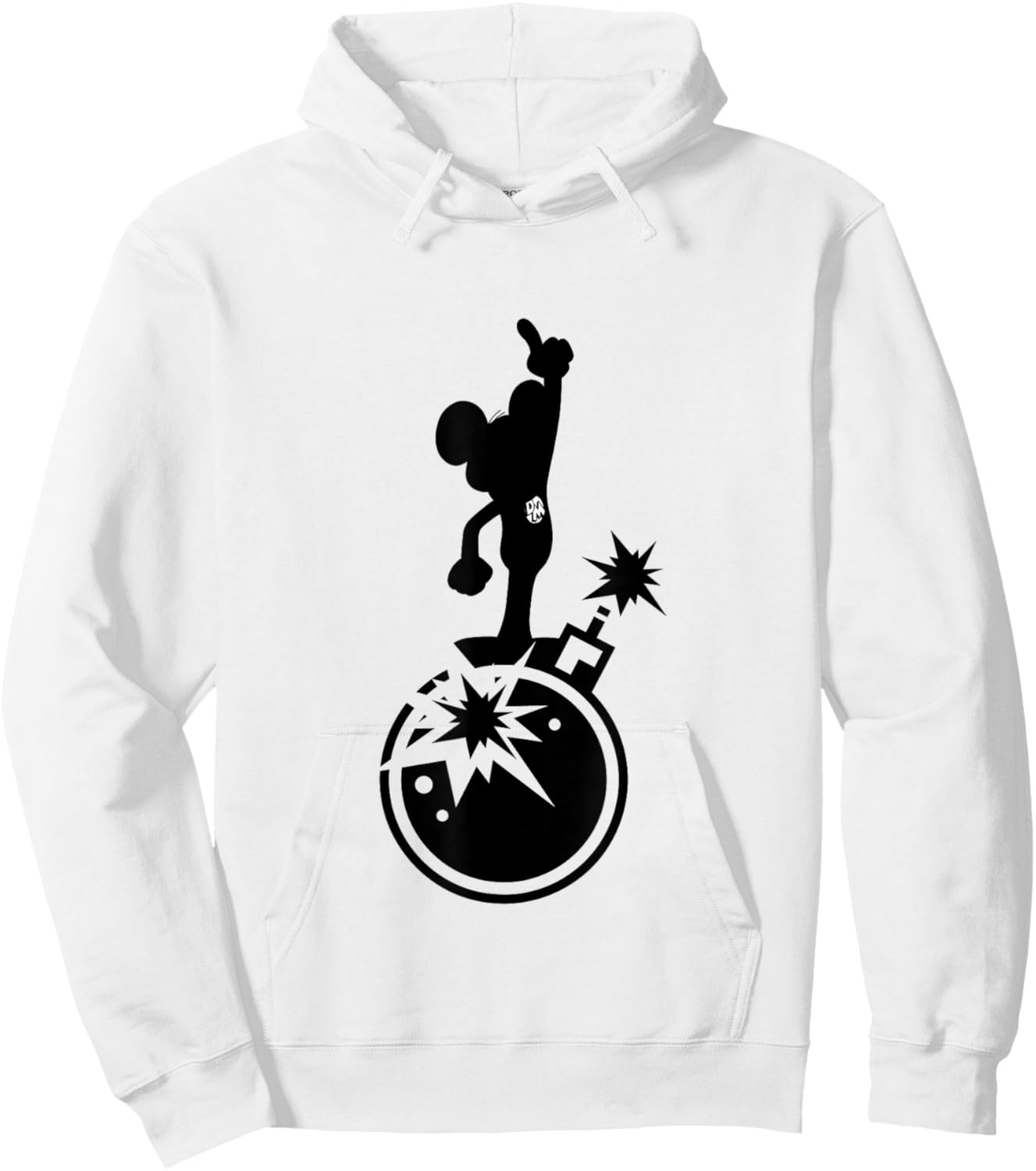 Danger Mouse Explosion Silhouette Hoodie - Hoodie | White