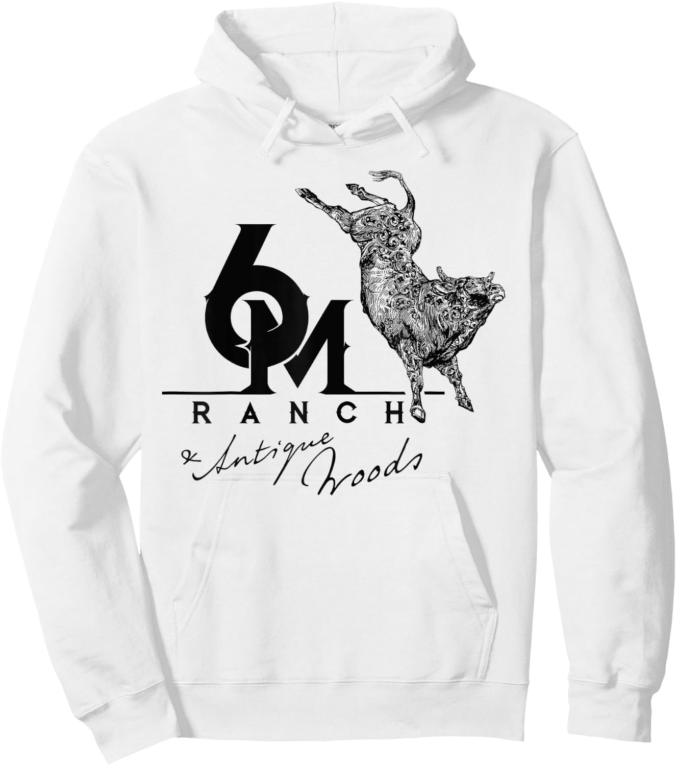 Bucking Bull Rodeo 6M Ranch 6262 Hoodie - Hoodie | White