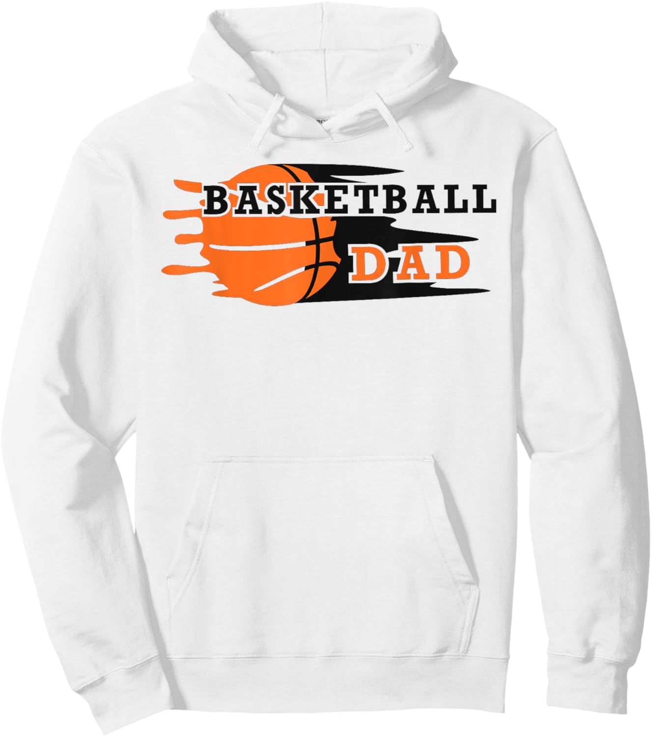 Vintage Proud Basketball Dad Fathers Day Basketball Player Hoodie - Hoodie | White