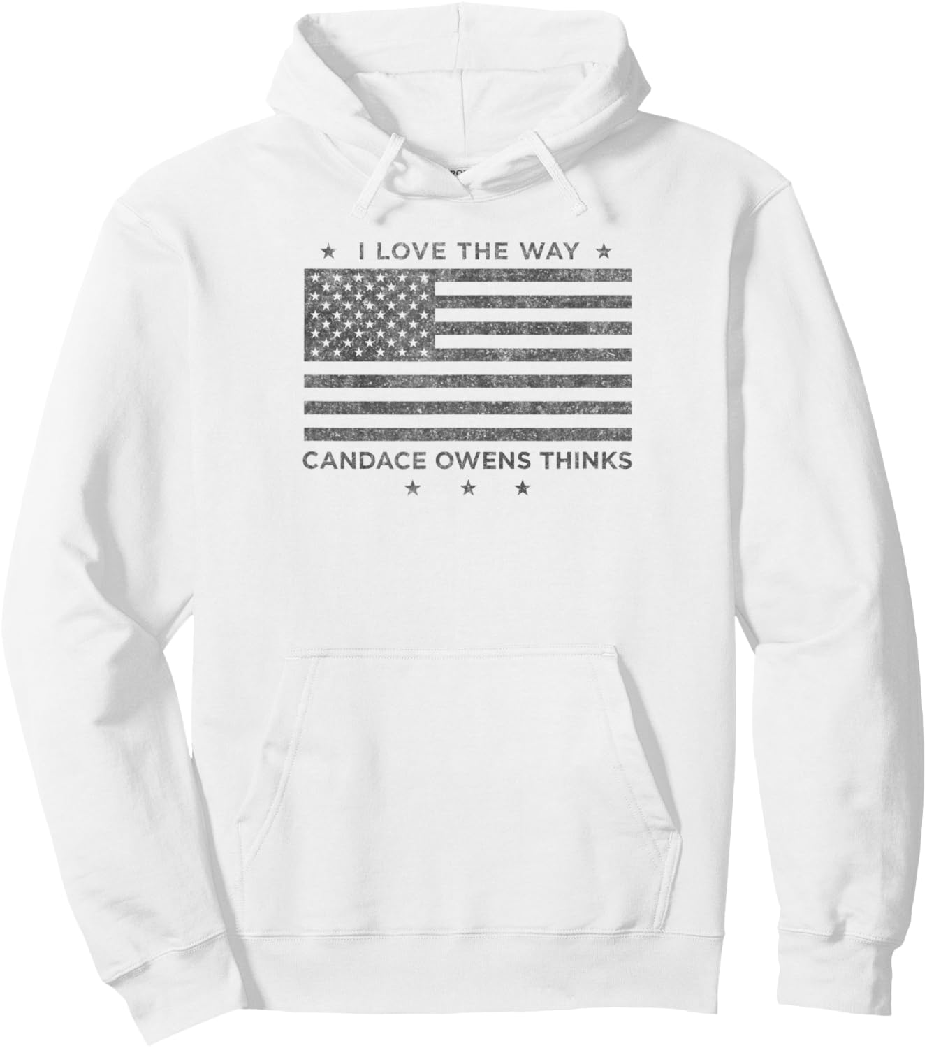 I Love The Way Candace Owens Thinks - For President 2024 Hoodie - Hoodie | White
