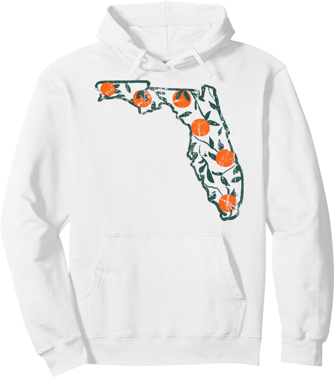 Vintage Florida Oranges Hoodie - Hoodie | White