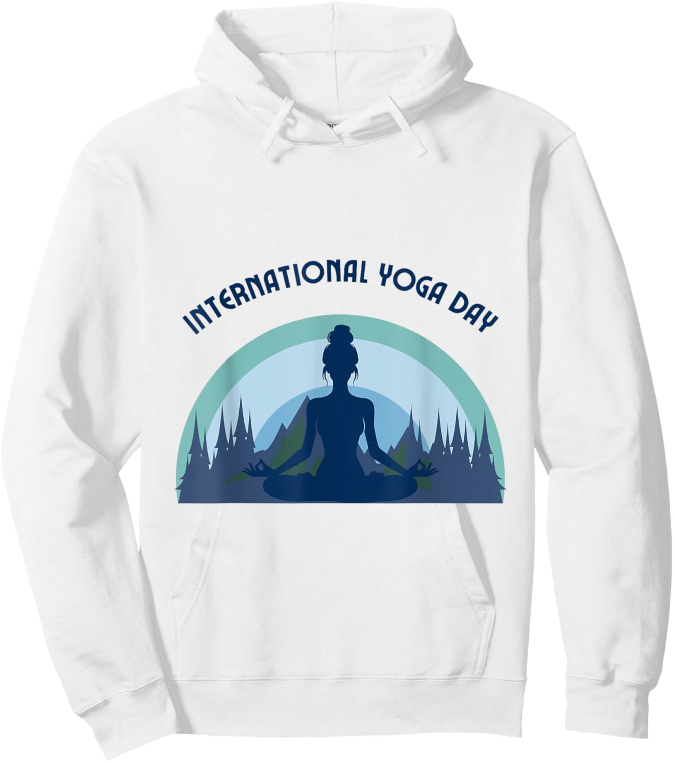 International Yoga Day Hoodie - Hoodie | White