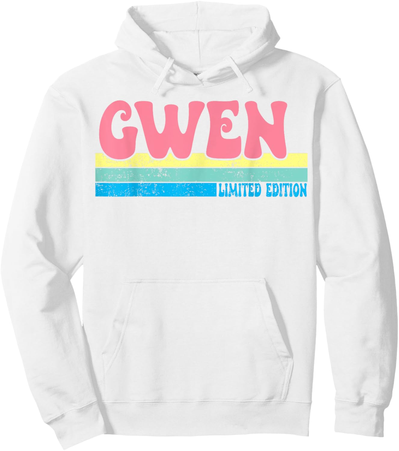 GWEN Name Personalized Cute Idea Groovy Women GWEN Hoodie - Hoodie | White