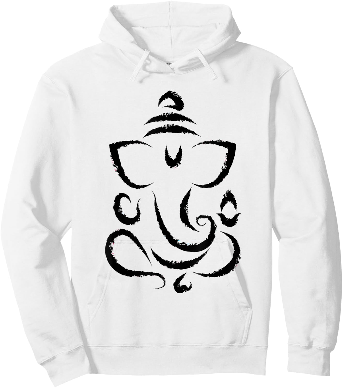 Yoga Hindu Indian Meditation Deepavali Diwali Rangoli Ganesh Hoodie - Hoodie | White