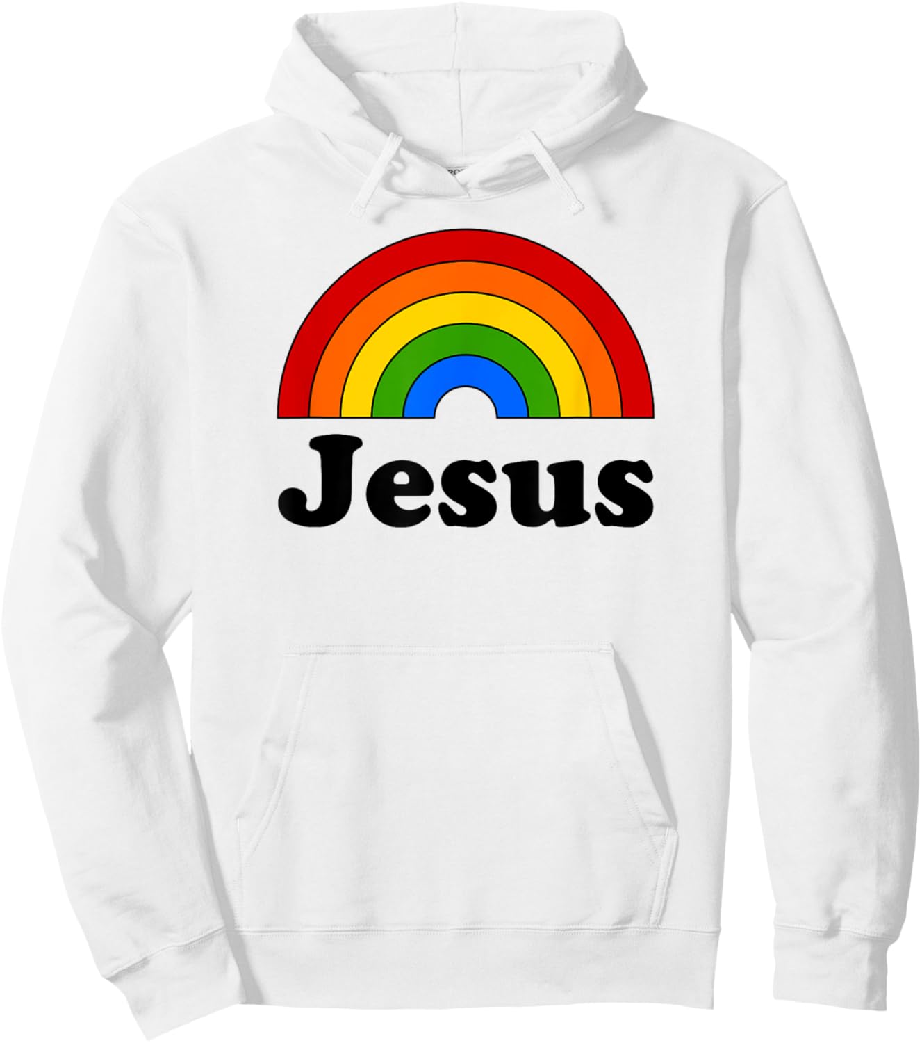 Jesus Rainbow Hoodie - Hoodie | White