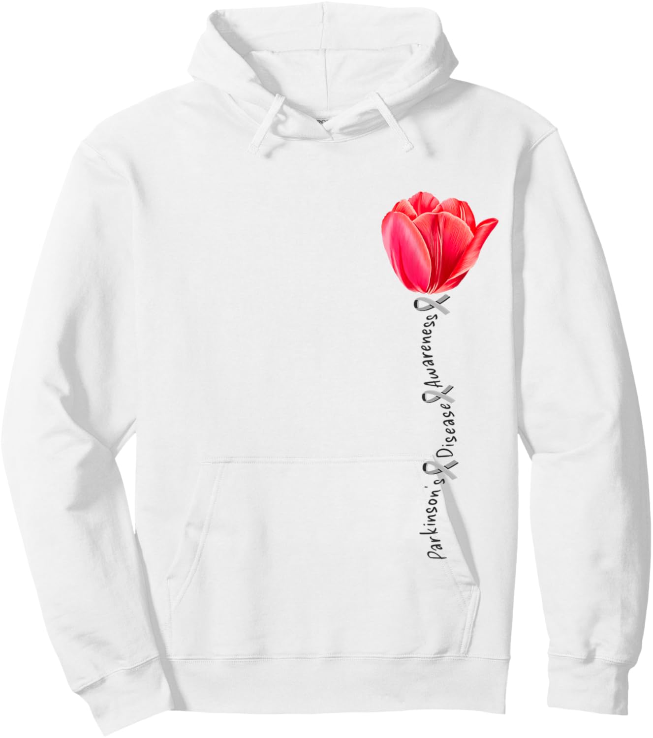 Parkinson's Disease Awareness Tulip April Month Hoodie - Hoodie | White