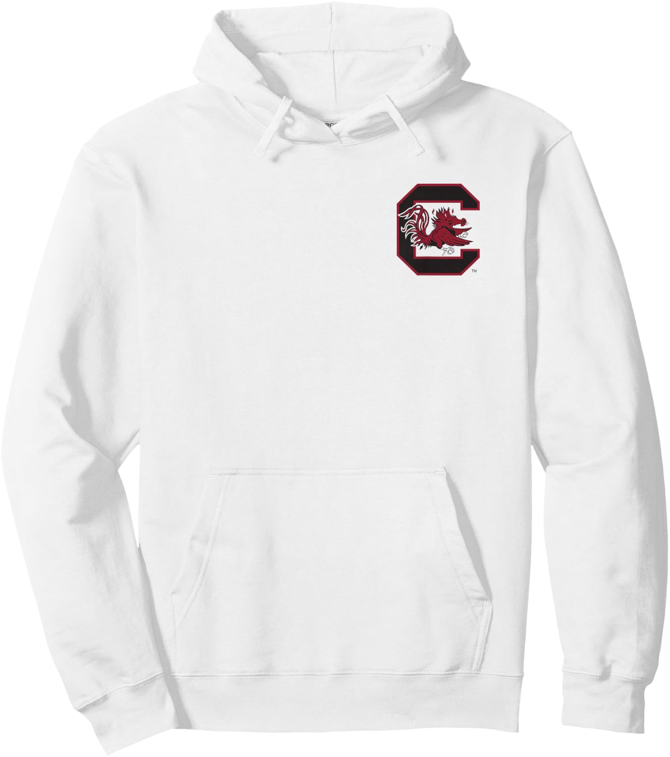 South Carolina Gamecocks Front/Back Football White Hoodie - Hoodie | White