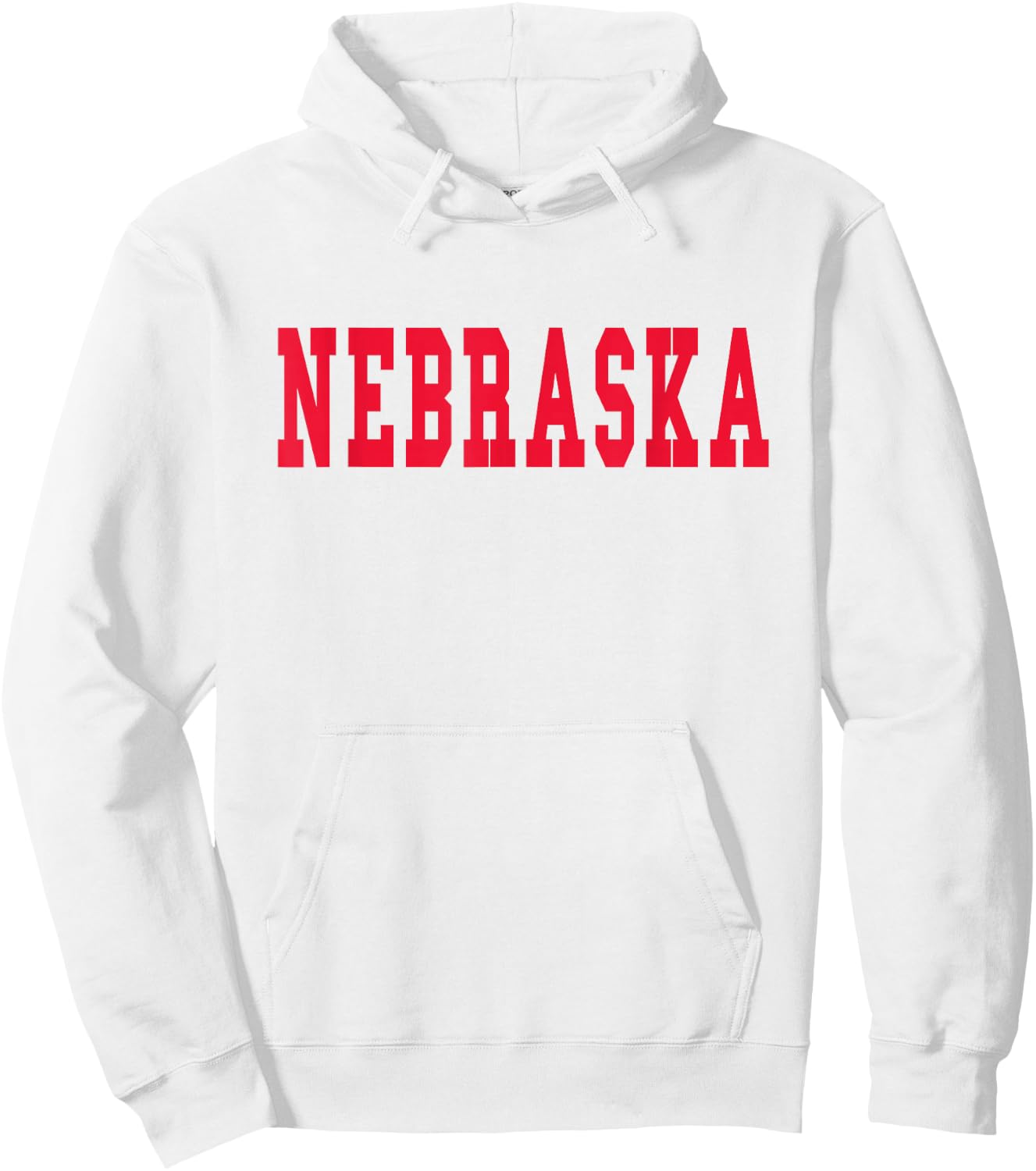 Nebraska - Throwback Design - Classic Hoodie - Hoodie | White
