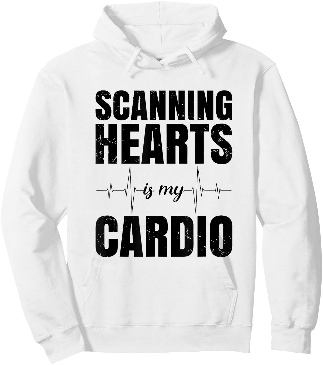 Funny Cardiac Sonographer - Scanning Hearts Hoodie - Hoodie | White