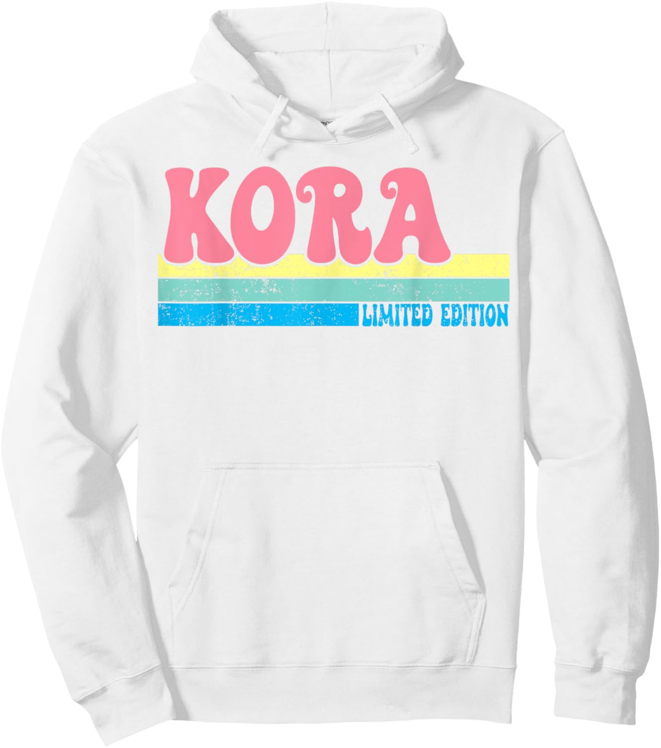 KORA Name Personalized Cute Idea Groovy Women KORA Hoodie - Hoodie | White