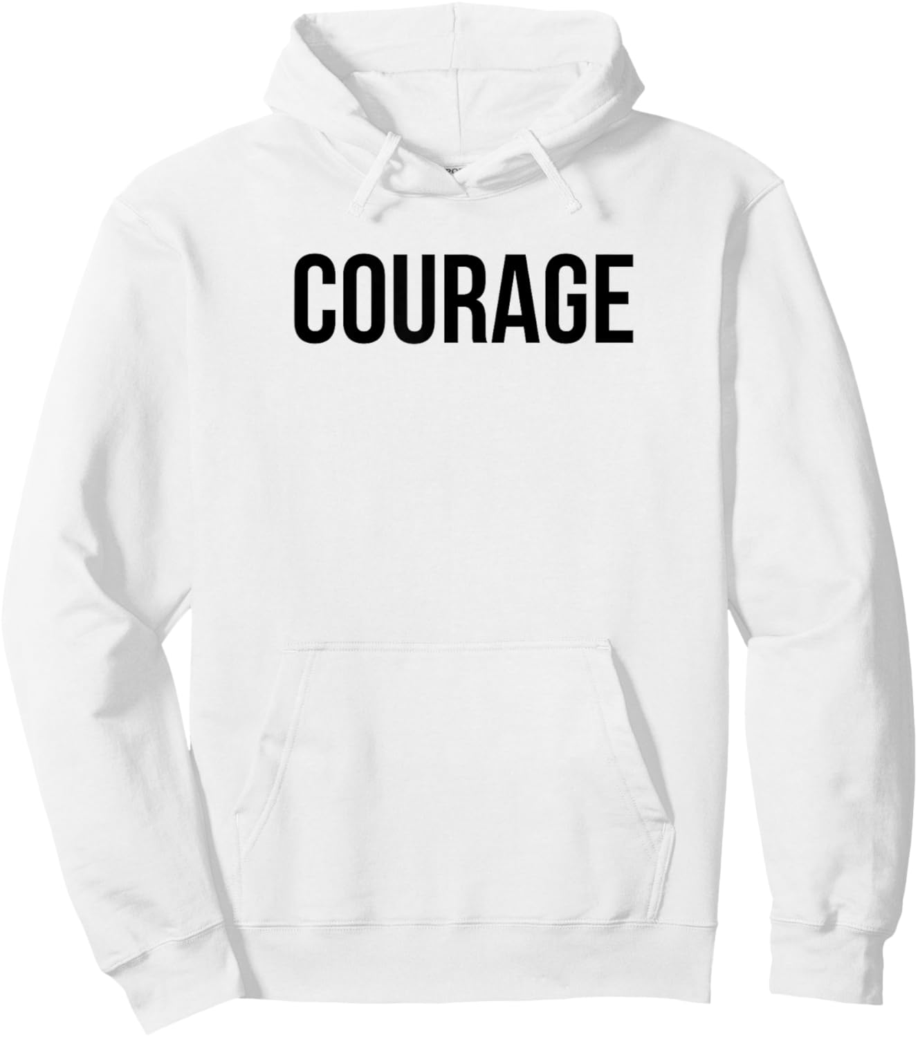 Courage Power Words Positive Affirmations Trendy I Live Life Hoodie - Hoodie | White