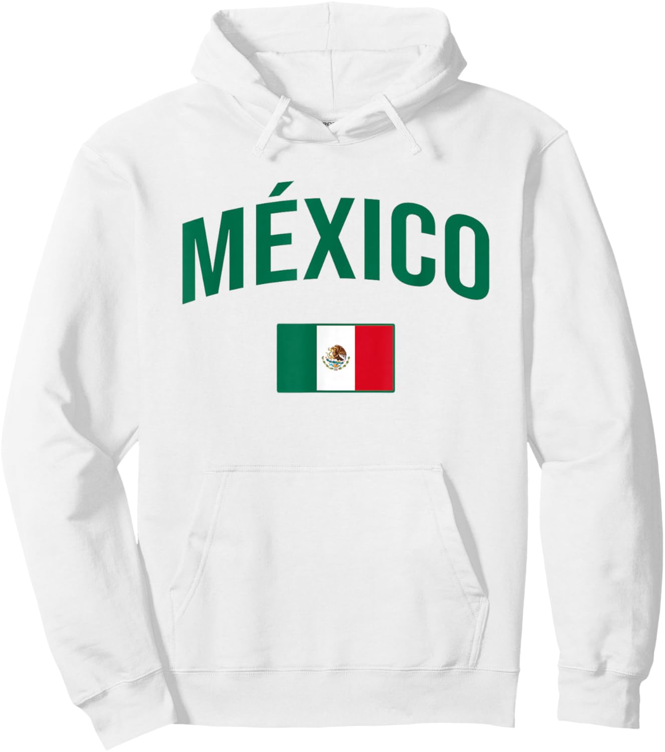 México - Flag of Mexico - Throwback Design - Classic Hoodie - Hoodie | White