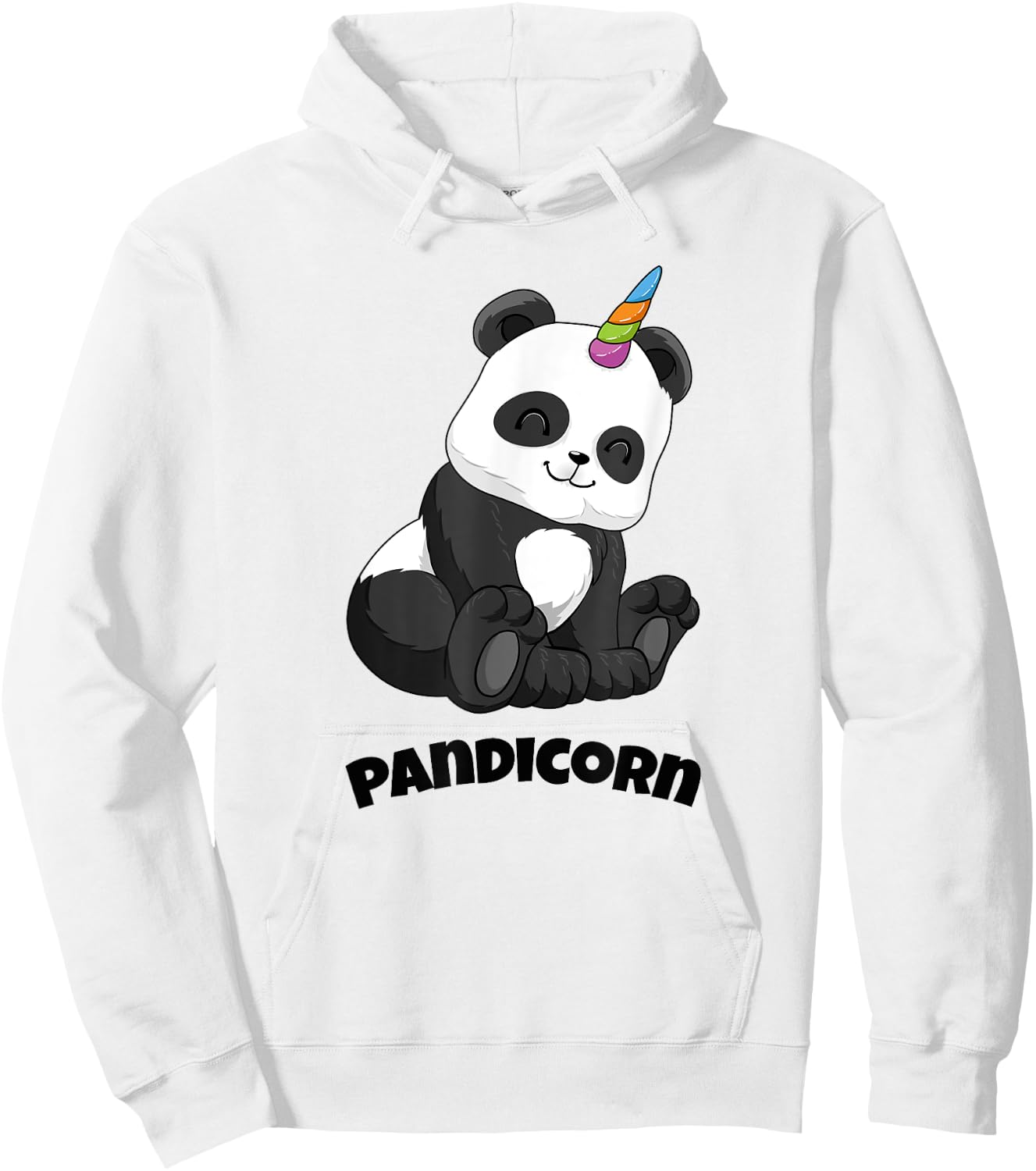 Pandicorn Unicorn Shirt Panda Lover Bear Rainbow Girl Hoodie - Hoodie | White