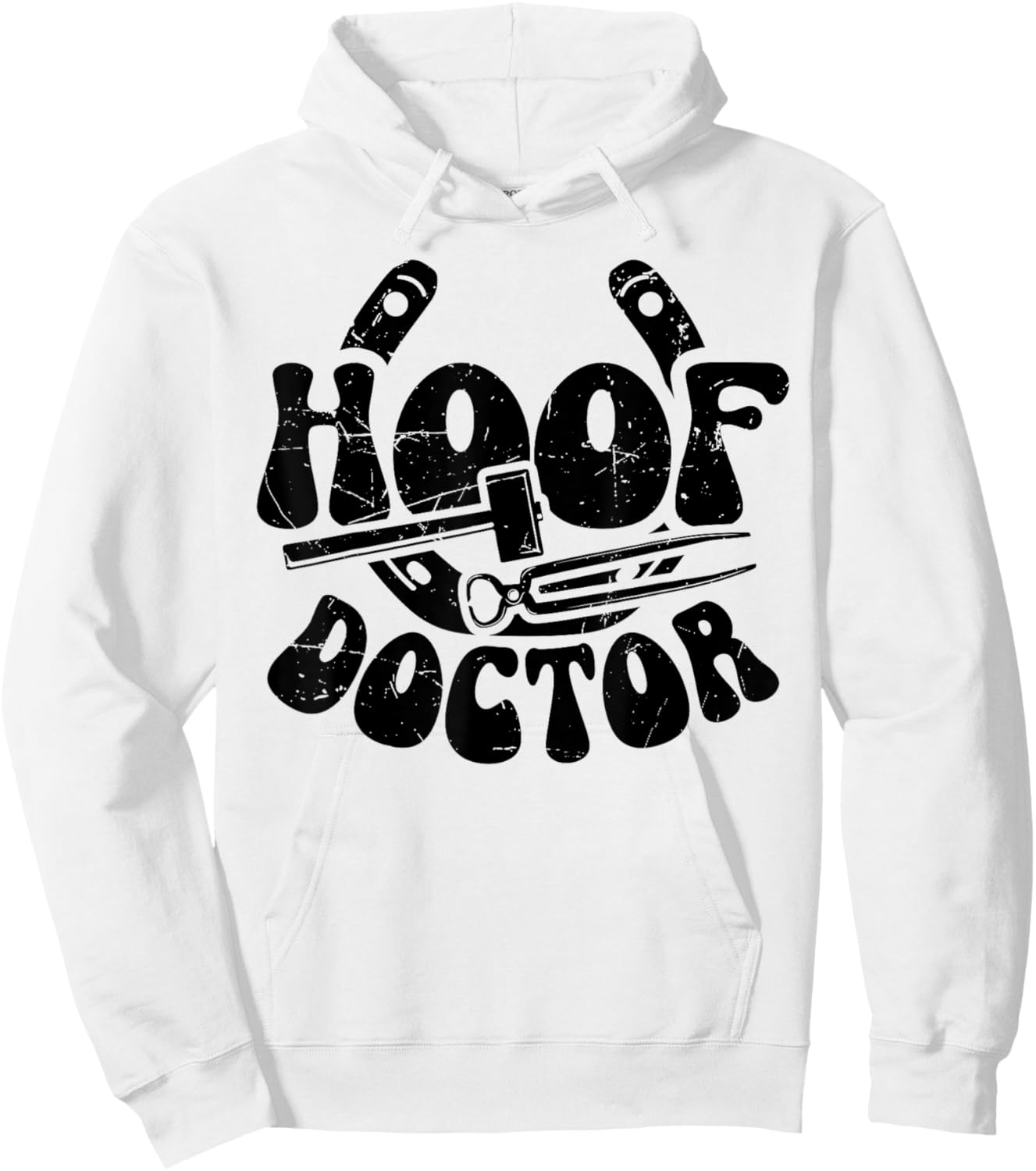 Hoof Doctor Farrier Horseshoe Forging Funny Hoodie - Hoodie | White
