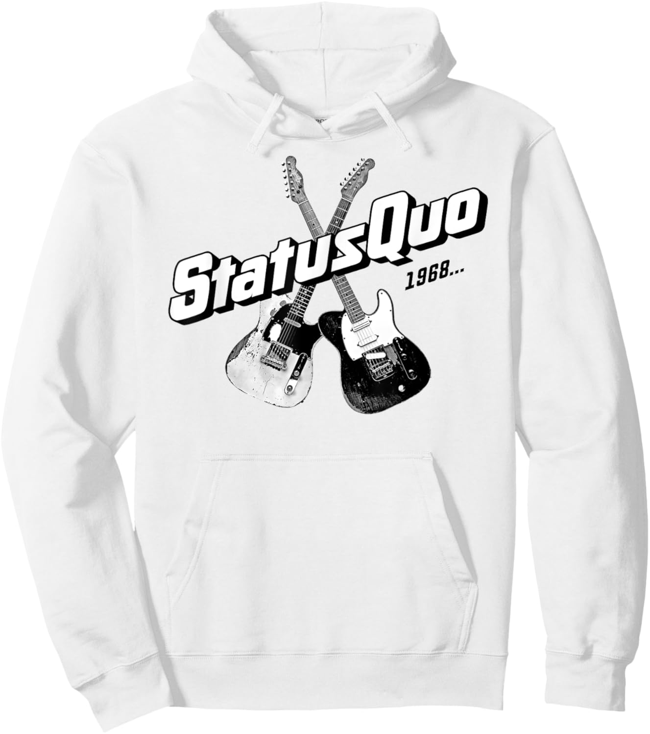 Status Quo – 1968 Guitars On Colors Hoodie - Hoodie | White