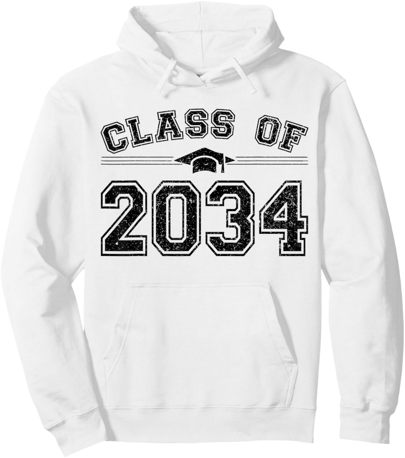 Class of 2034 Grow With Me Graduation First Day of School Hoodie - Hoodie | White