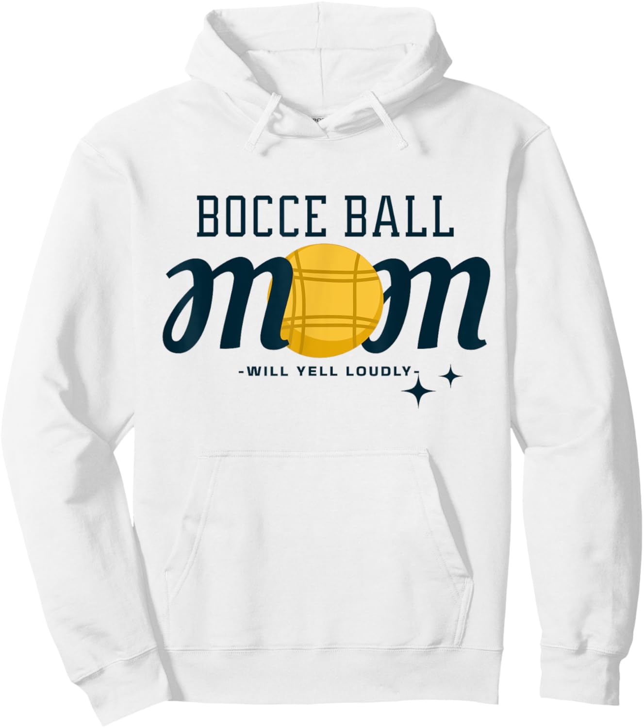Bocce Ball Mom - Funny Bocce Ball Hoodie - Hoodie | White